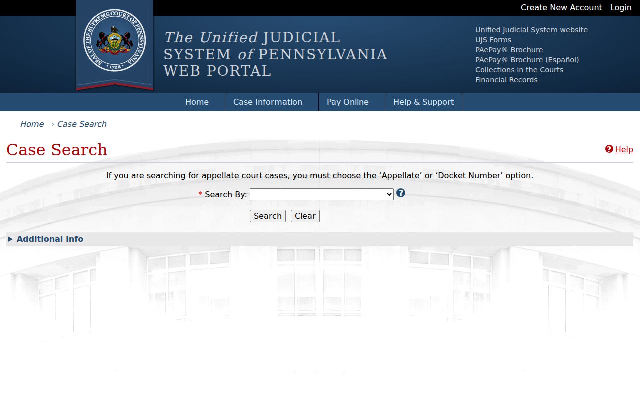 Butler County criminal court case UJS search